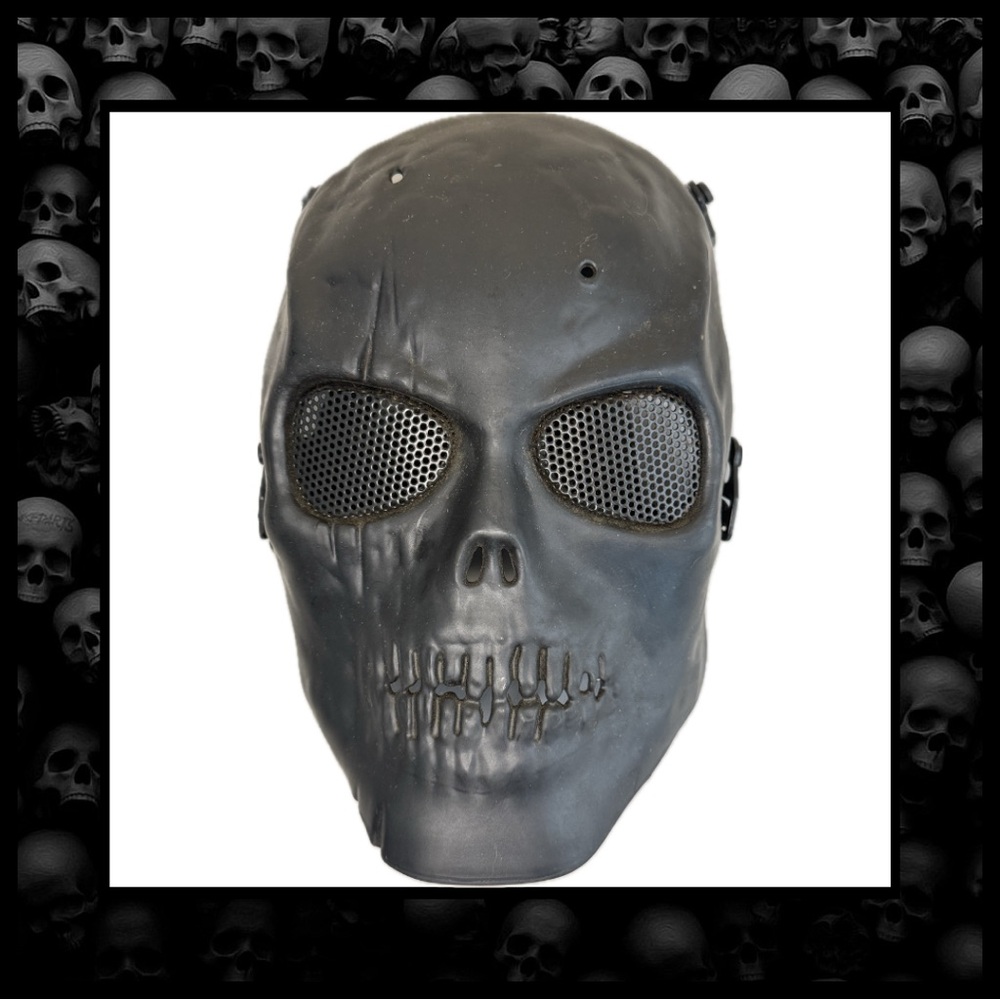 Charcoal Black Full Face Airsoft Paintball Mask